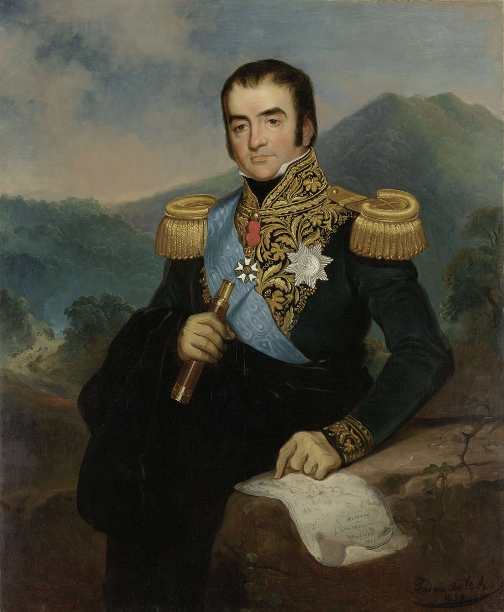 Portrait Governor-General Herman Willem Daendels av Raden Saleh