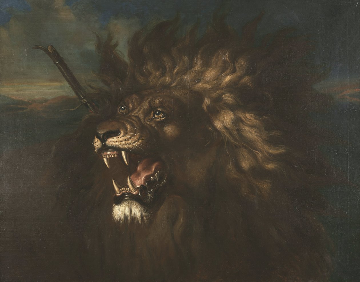Sårad lejon av Raden Saleh