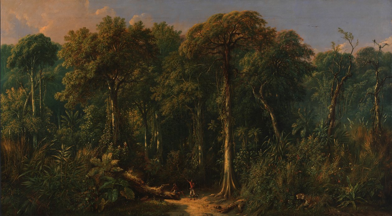 Javanesisk djungel, ca. 1860. av Raden Saleh
