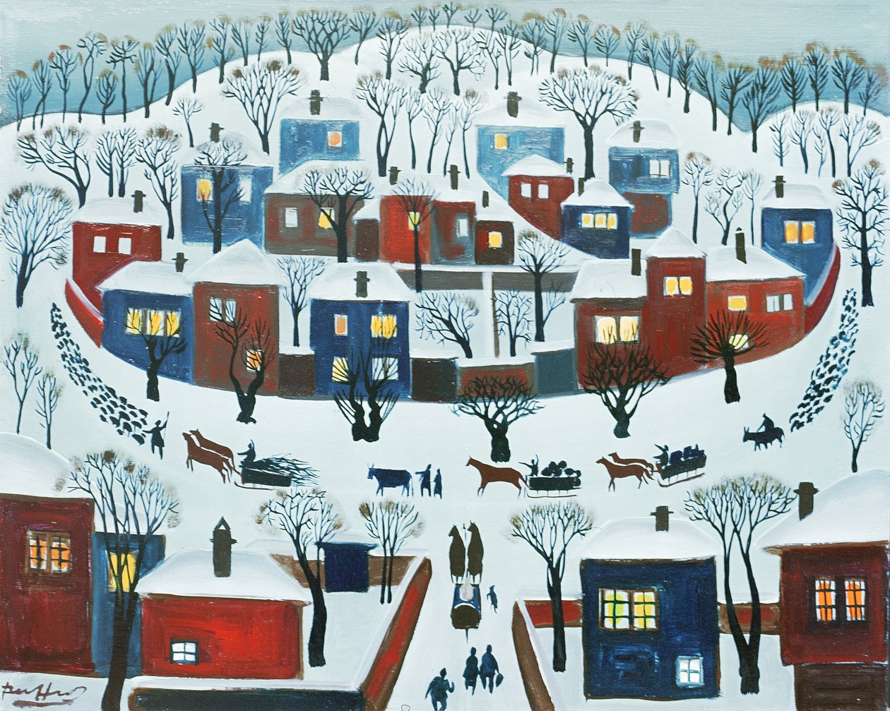 Winter Village, 1969 av Radi Nedelchev