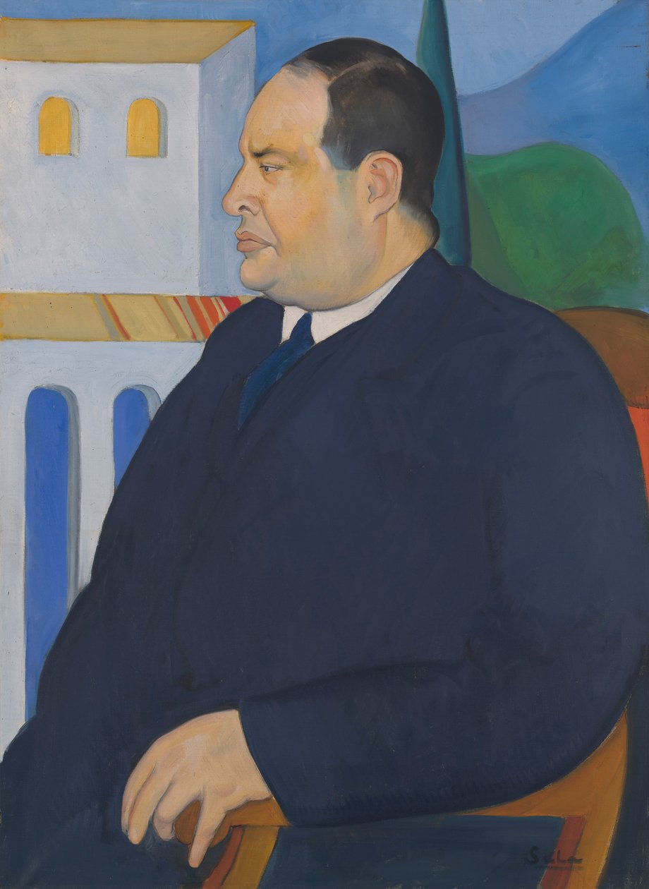 Porträtt av Joseph Stella av Rafael Sala