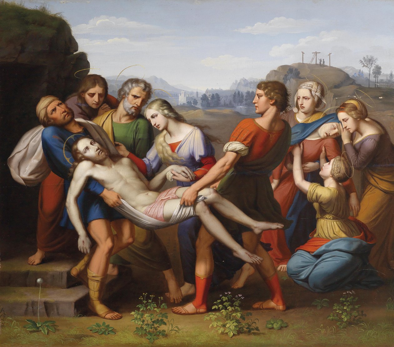 Grablegung Christi av Raffaello Sanzio Raphael