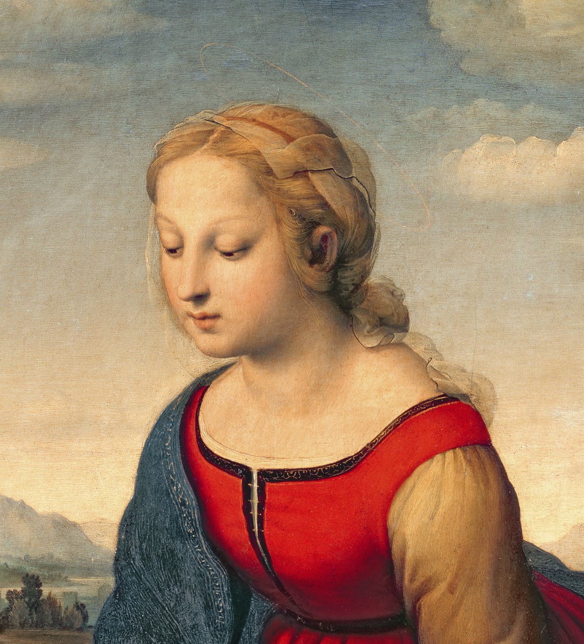 La Belle Jardiniere, 1507 (detalj av 8546) av Raffaello Sanzio Raphael