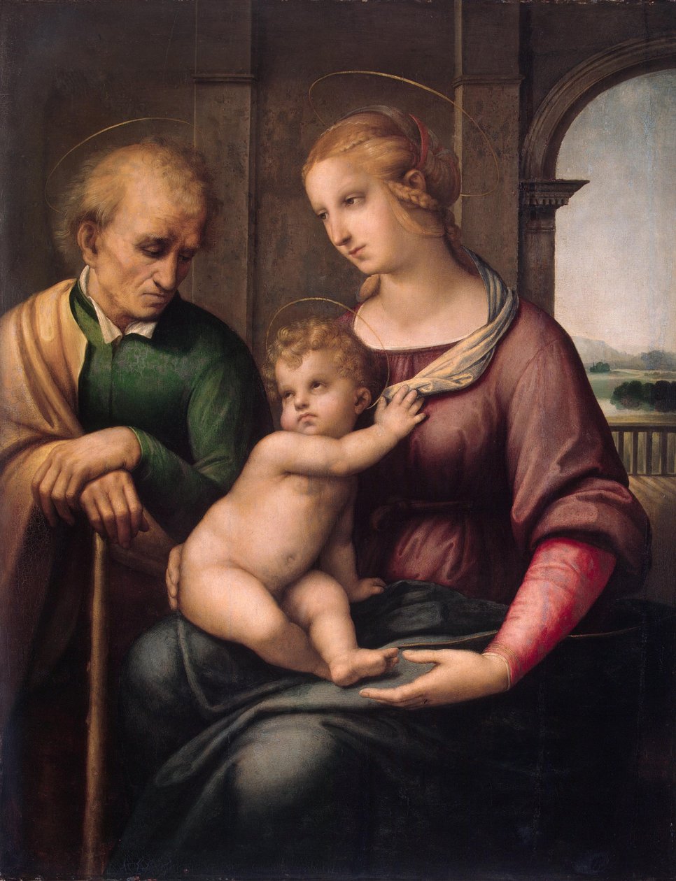 Madonna with Beardless St Joseph av Raffaello Sanzio Raphael