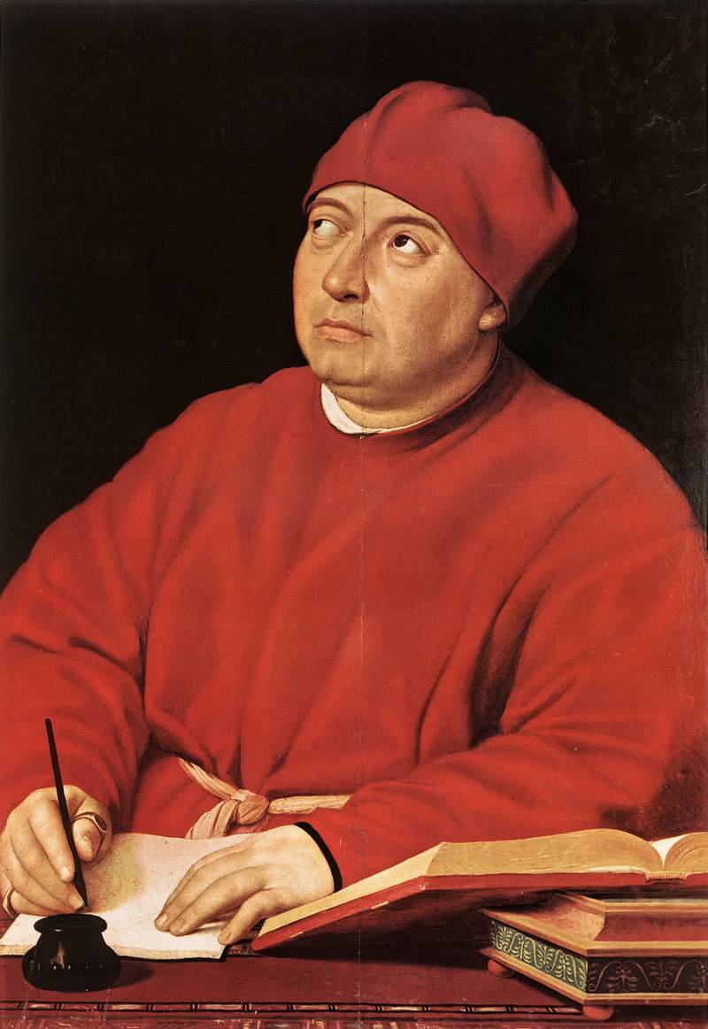 Porträtt av Tommaso Inghirami av Raffaello Sanzio Raphael