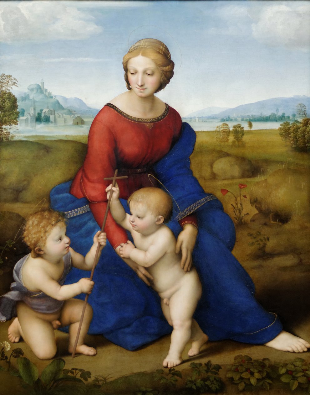 The Madonna of the Meadow av Raffaello Sanzio Raphael