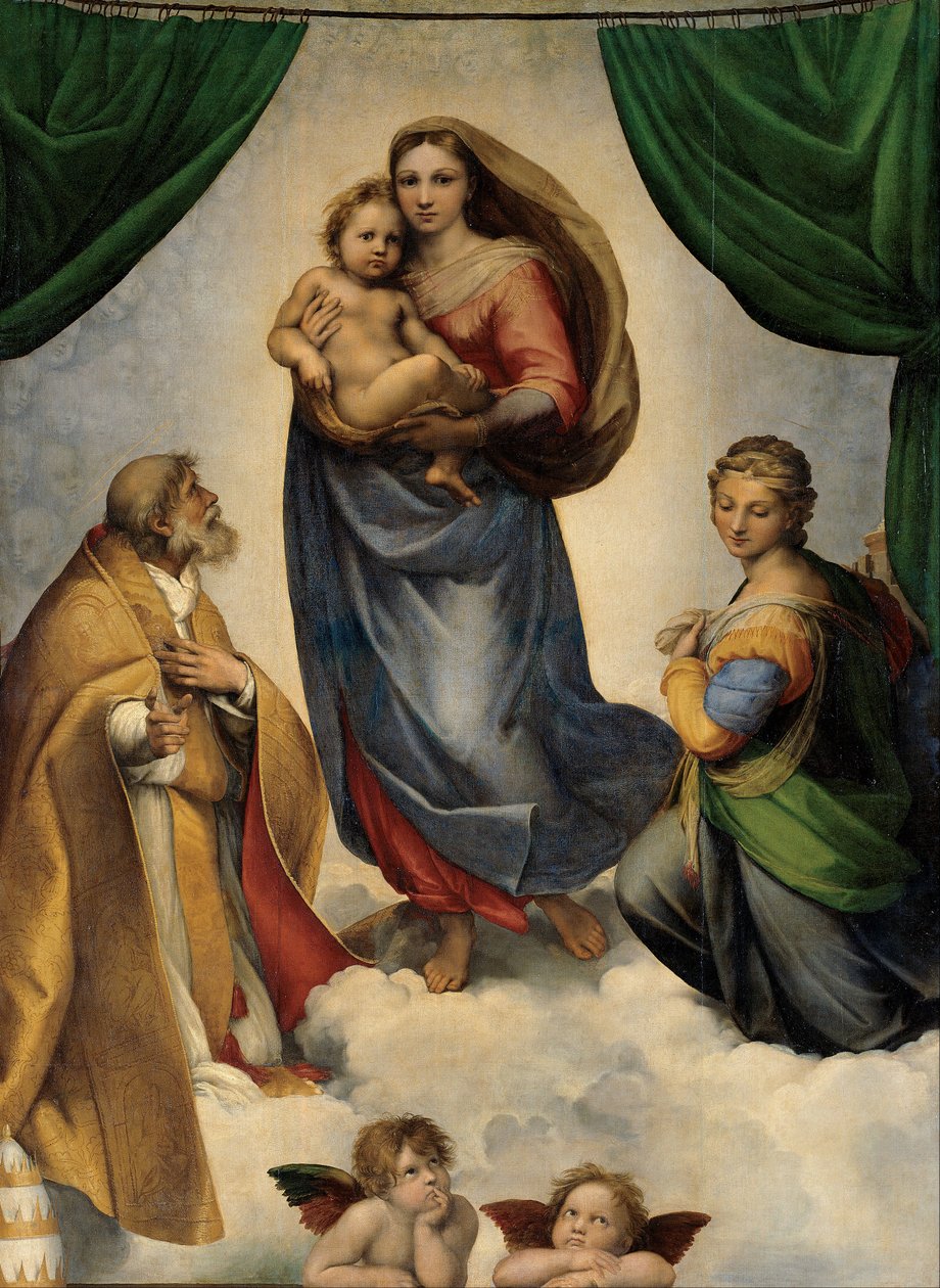 The Sistine Madonna av Raffaello Sanzio Raphael