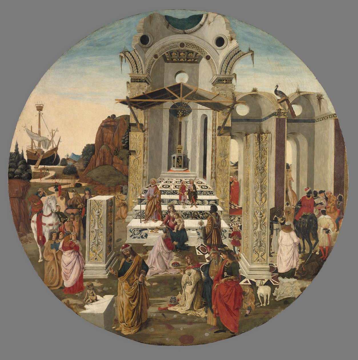 The Adoration of the Magi, c.1495 av Raffaello Botticini