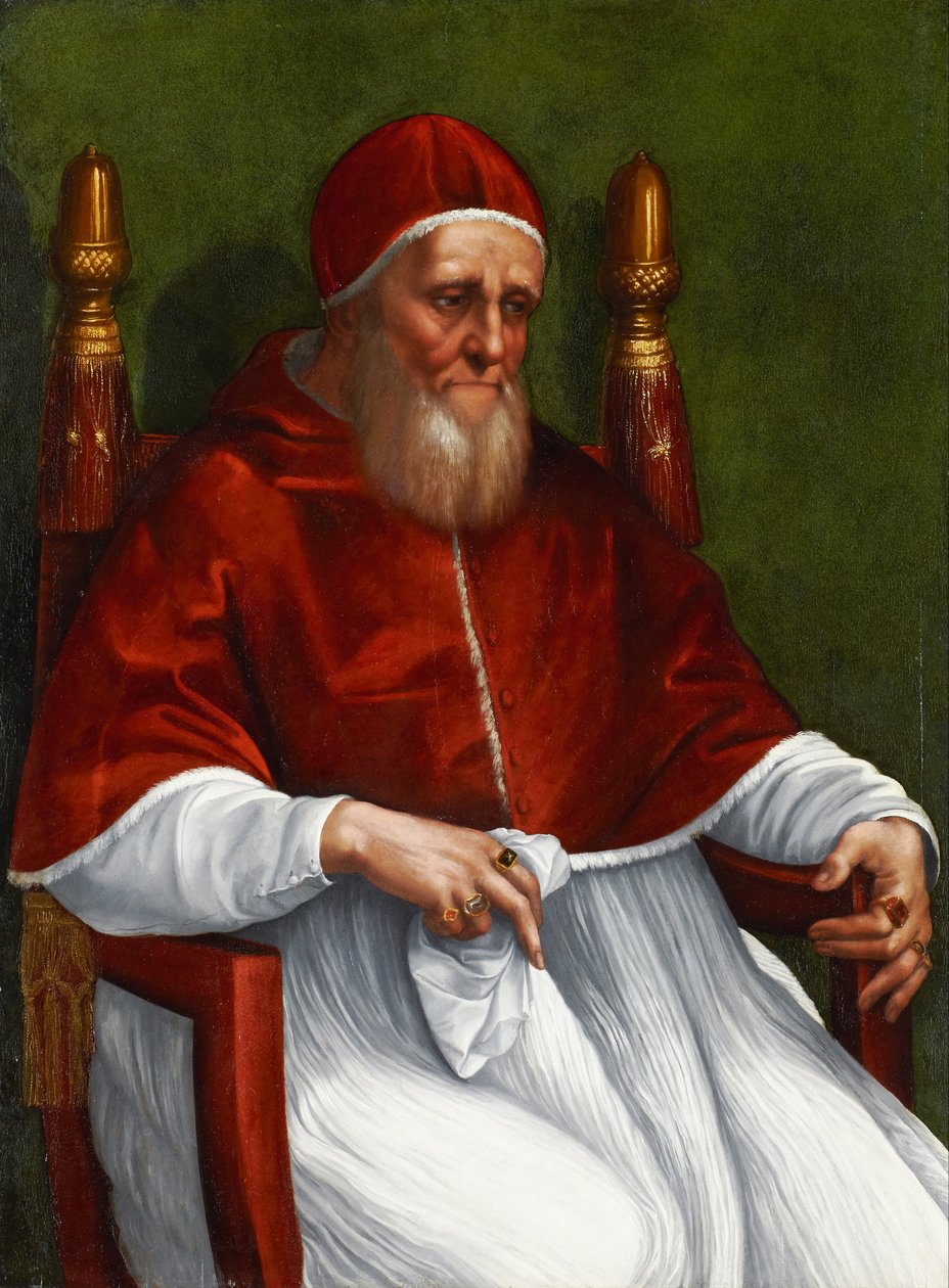 Porträtt av påven Julius II av Raffaello Sanzio Raphael