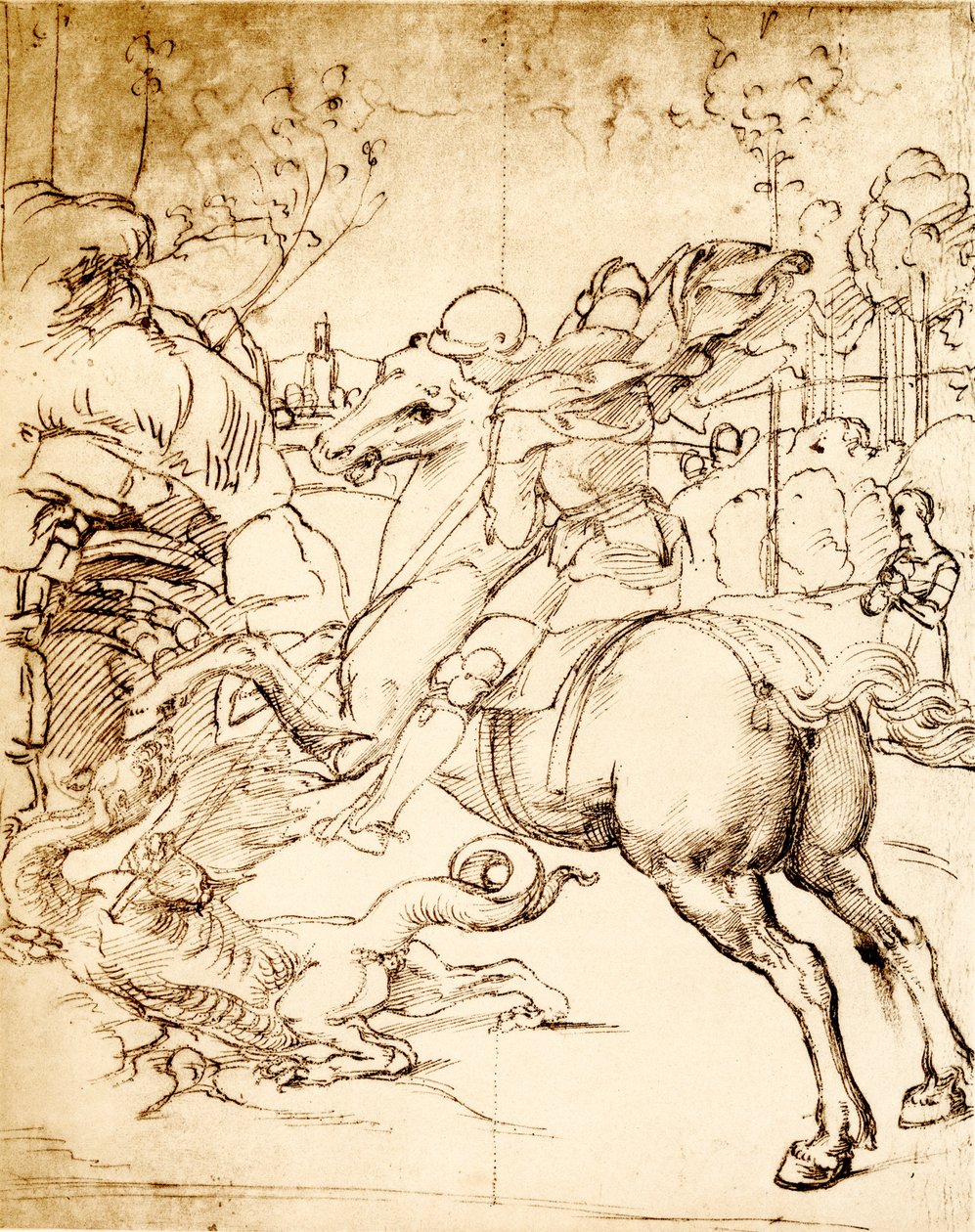 St George dödar draken av Raffaello Sanzio Raphael