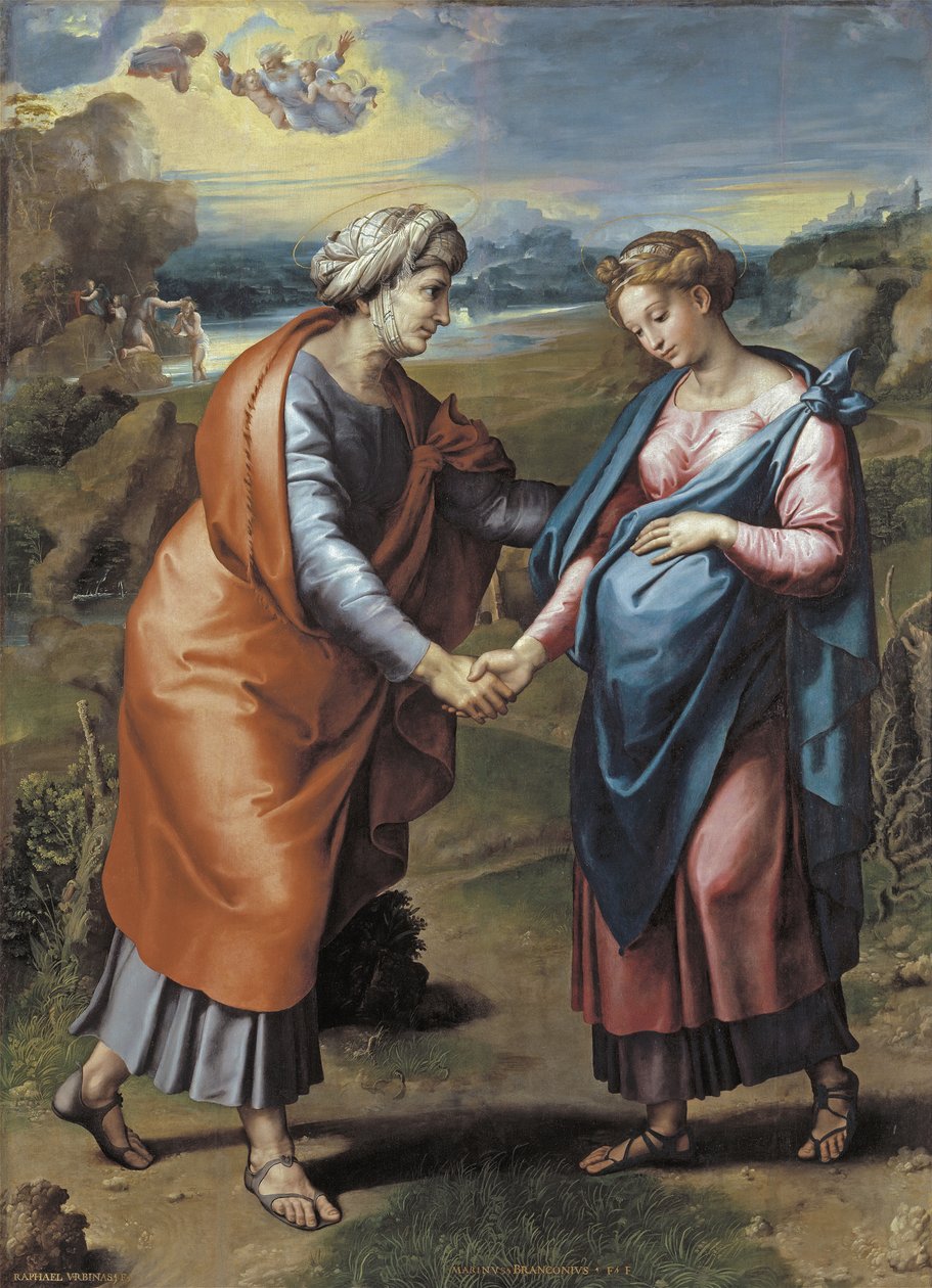 Visitationen, 1517 av Raffaello Sanzio Raphael