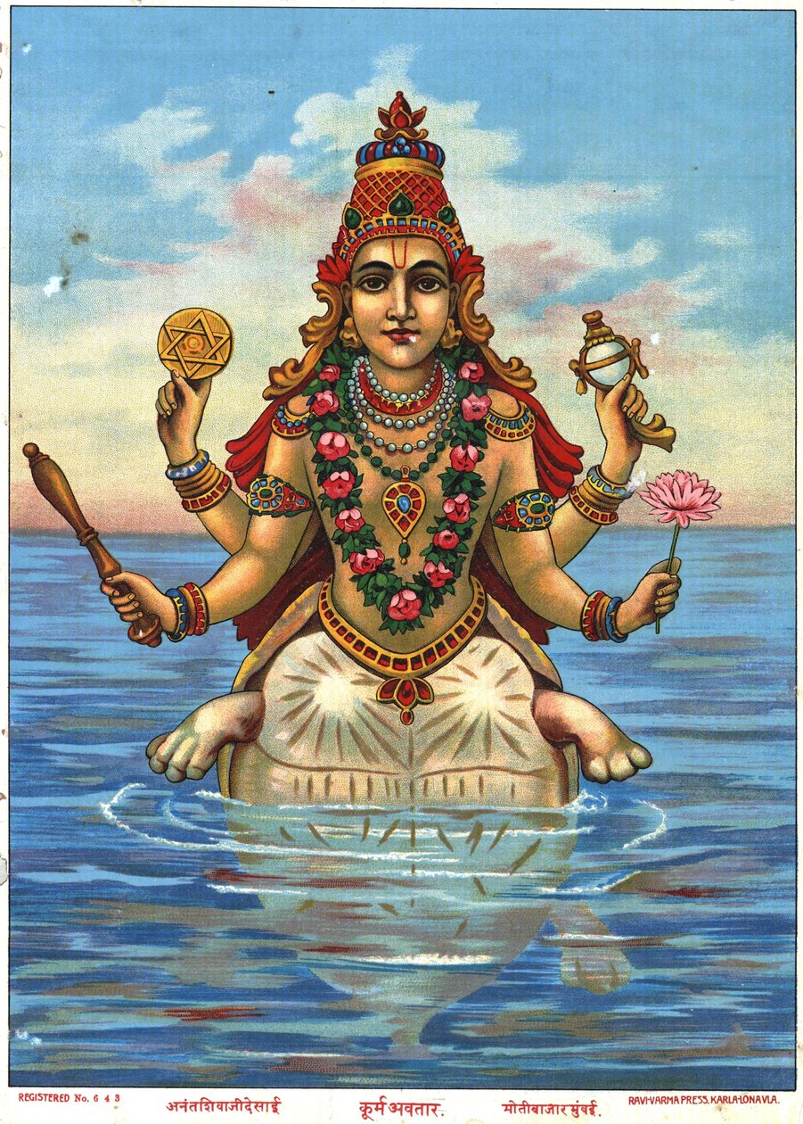 Kurma Avatar av Raja Ravi Varma av Raja Ravi Varma