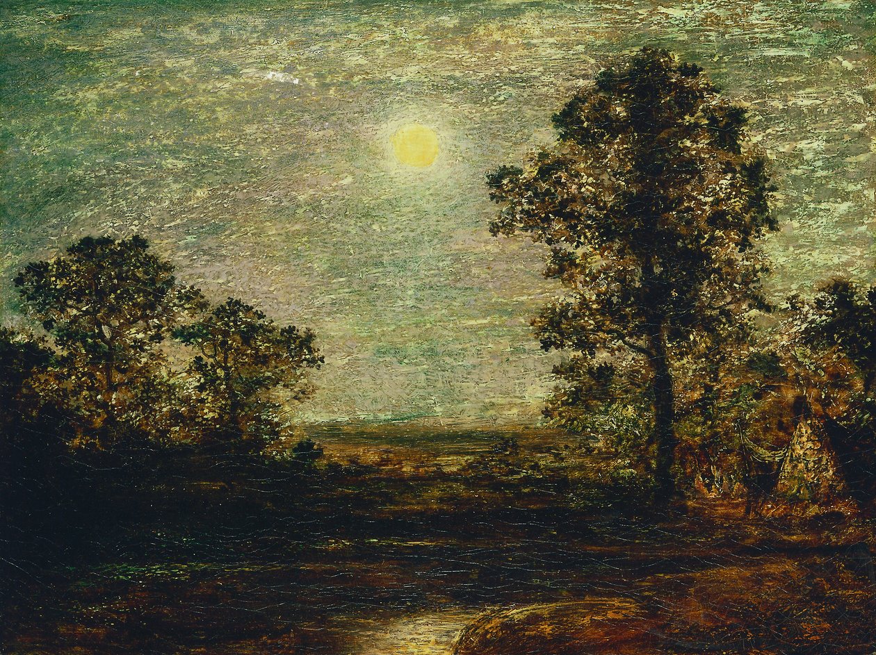 Utan titel (Månbelyst landskap) av Ralph Albert Blakelock