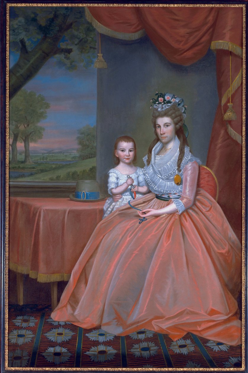 Mrs Elijah Boardman och hennes son, William Whiting Boardman, ca 1796 av Ralph Earl
