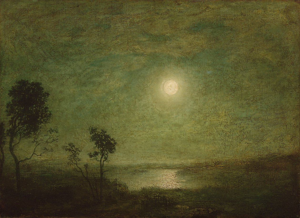 Månsken, ca 1886-95 av Ralph Albert Blakelock