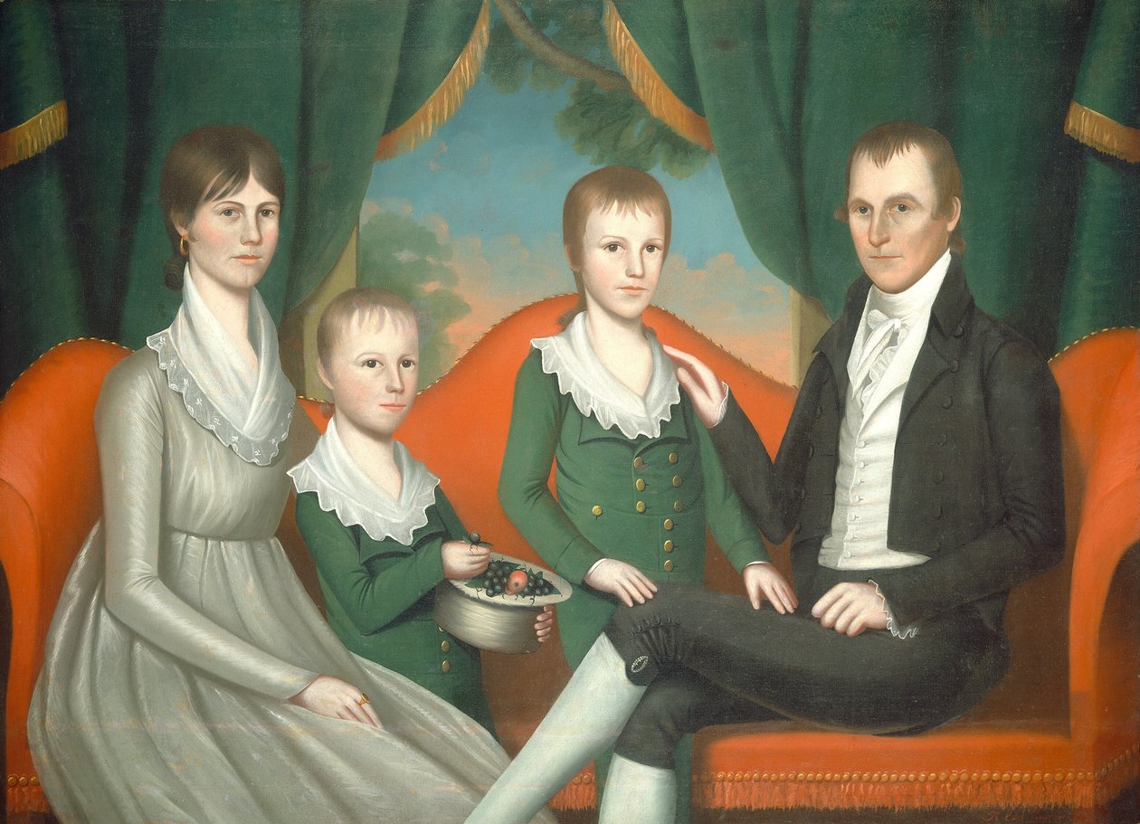 Familjeporträtt av Ralph Eleaser Whiteside Earl