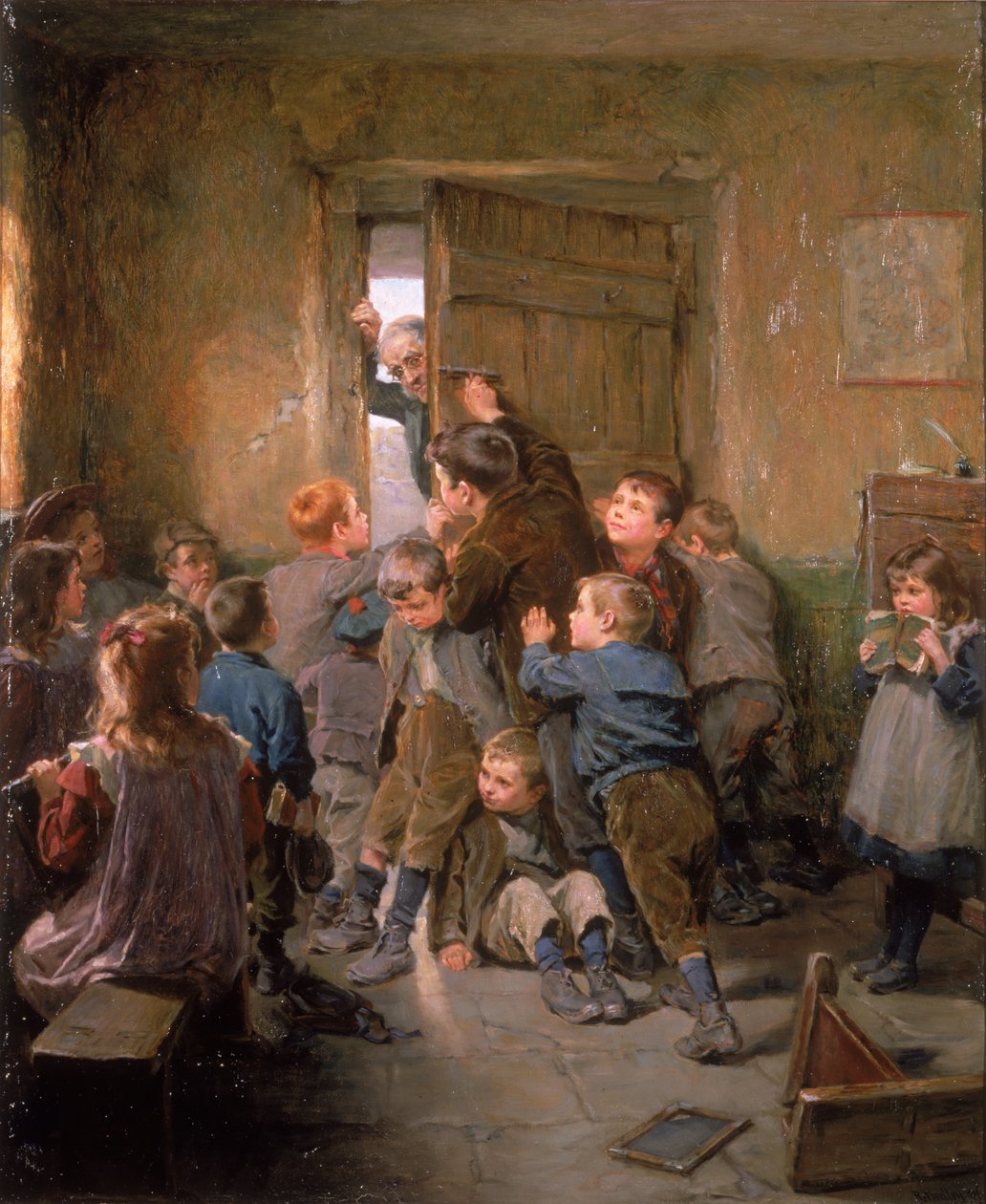 Barred Out (29 maj), 1896 av Ralph Hedley
