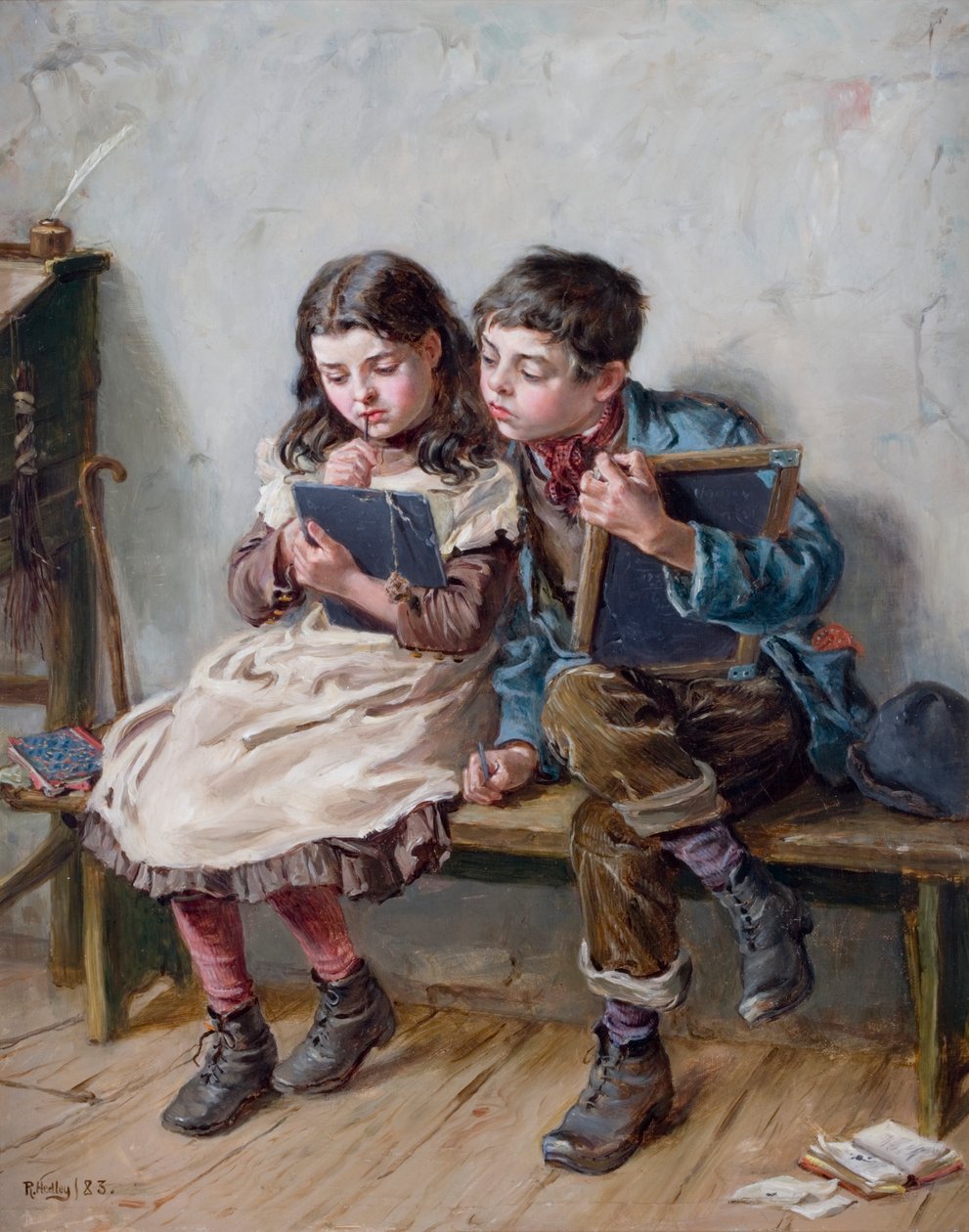 I skolan, 1883 av Ralph Hedley