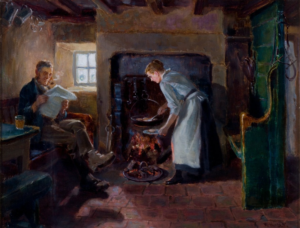Måltid, 1895 av Ralph Hedley