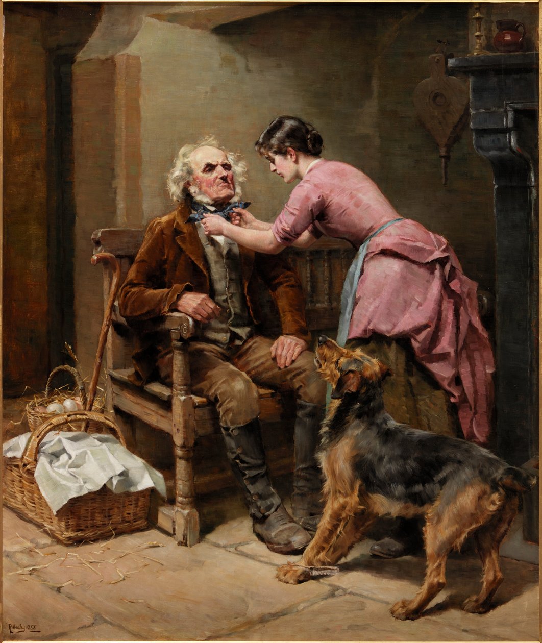 Förbereder sig för marknaden, 1888 av Ralph Hedley