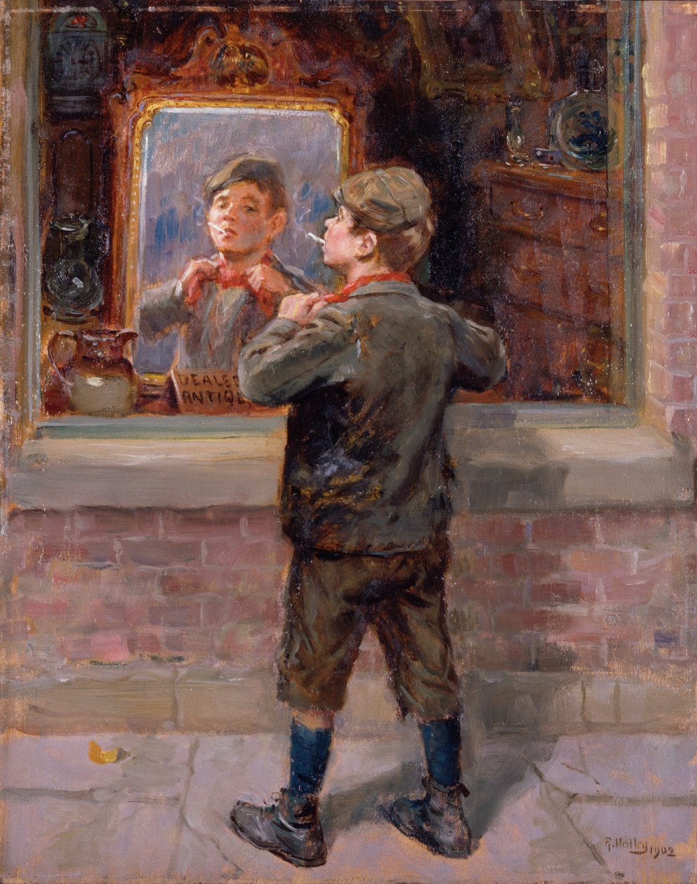 Den gamla kuriositetsbutiken, 1909 av Ralph Hedley