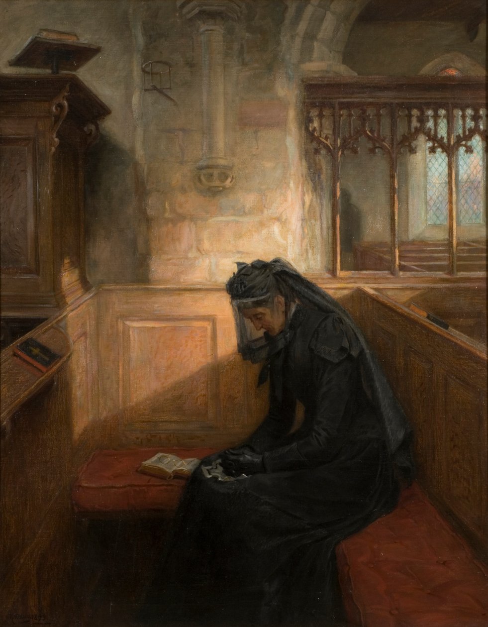 Änkan, 1899 av Ralph Hedley