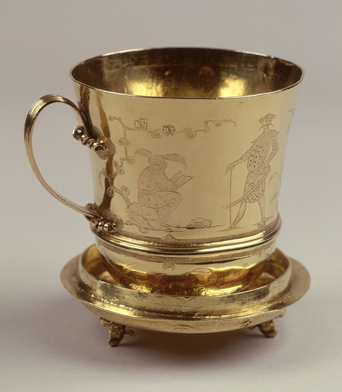 Guldchokladkopp, ca 1685 (silver) (se 208937) av Ralph Leake