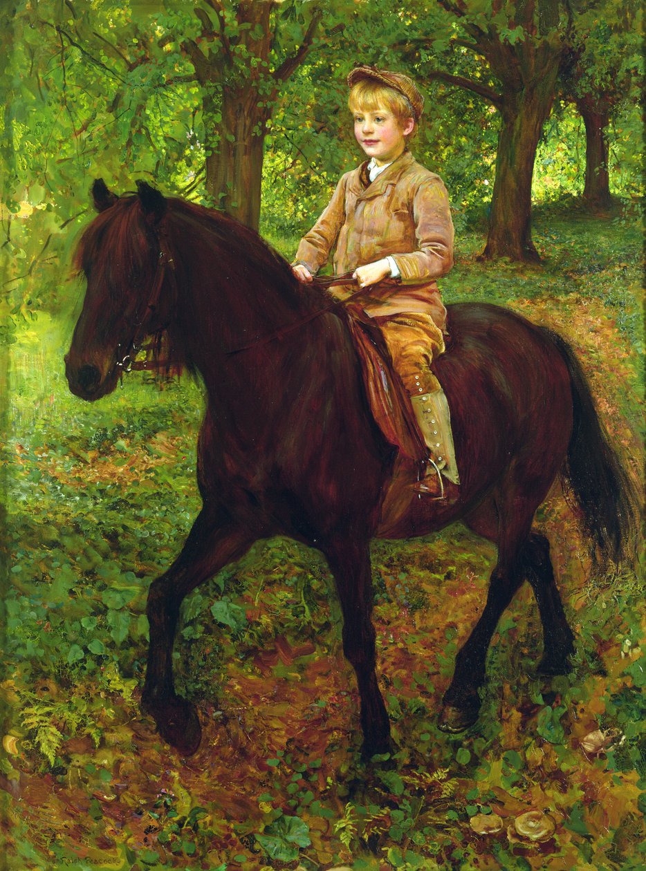 Genom skogen (olja på duk) av Ralph Peacock
