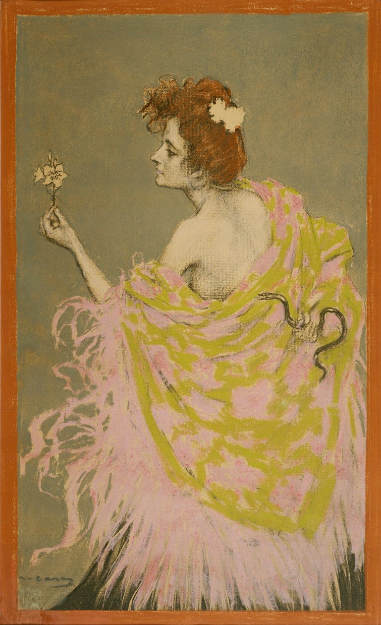 Original design för affischen Sífilis av Ramon Casas i Carbo