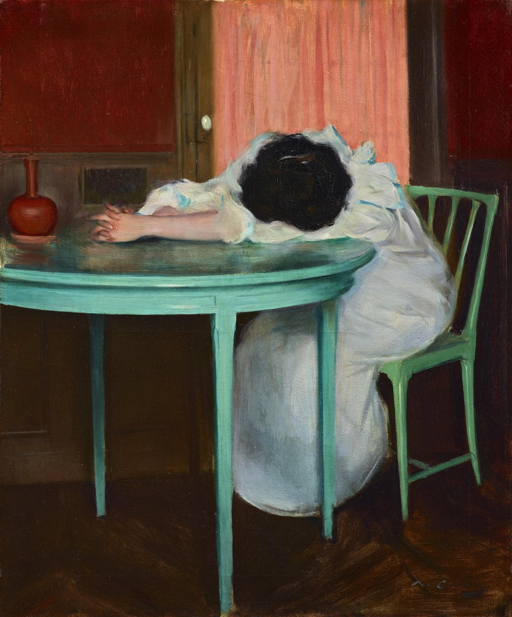 Trött, ca 1895-1900 (olja på duk) av Ramón Casas