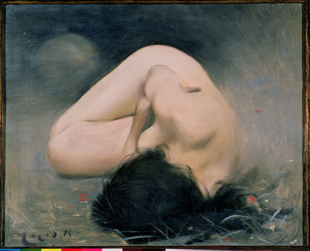 103-0079519/1 Naken kvinna av Ramon Casas i Carbo