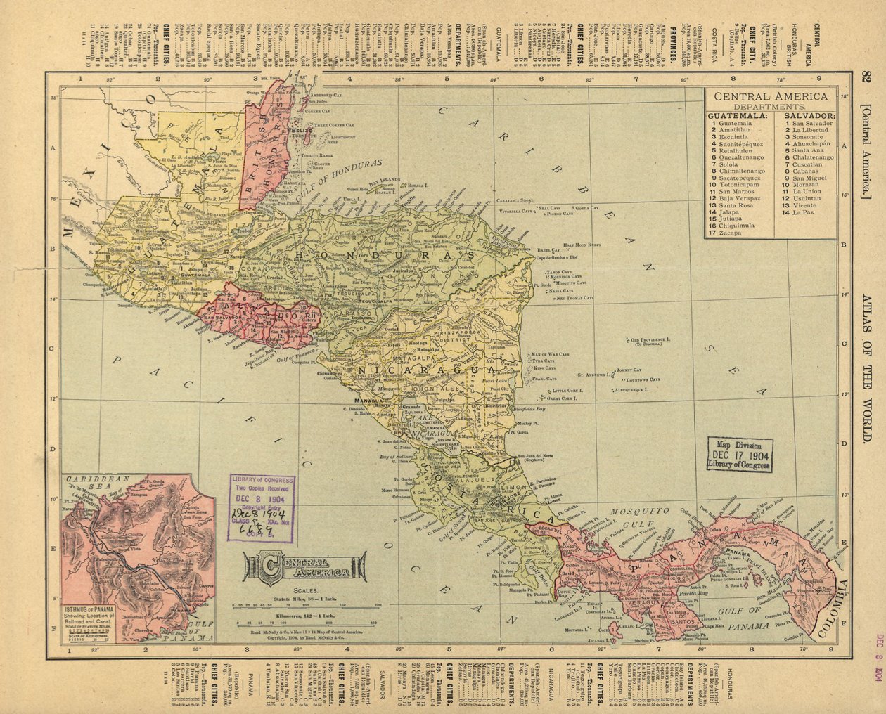 Centralamerika. LOC 2003627010 av Rand McNally and Company