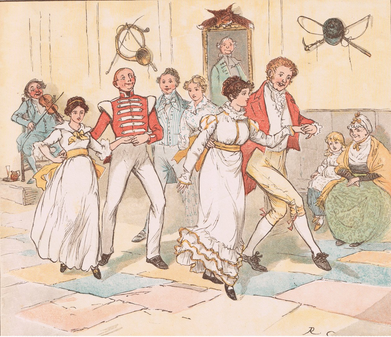 Men all min fantasi uppehåller sig vid Nancy av Randolph Caldecott