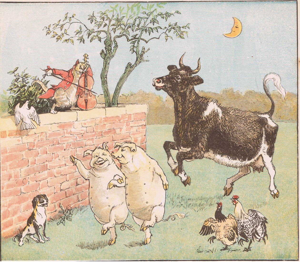 Kon hoppade över månen av Randolph Caldecott