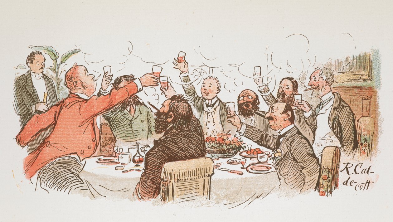 En skål. av Randolph Caldecott