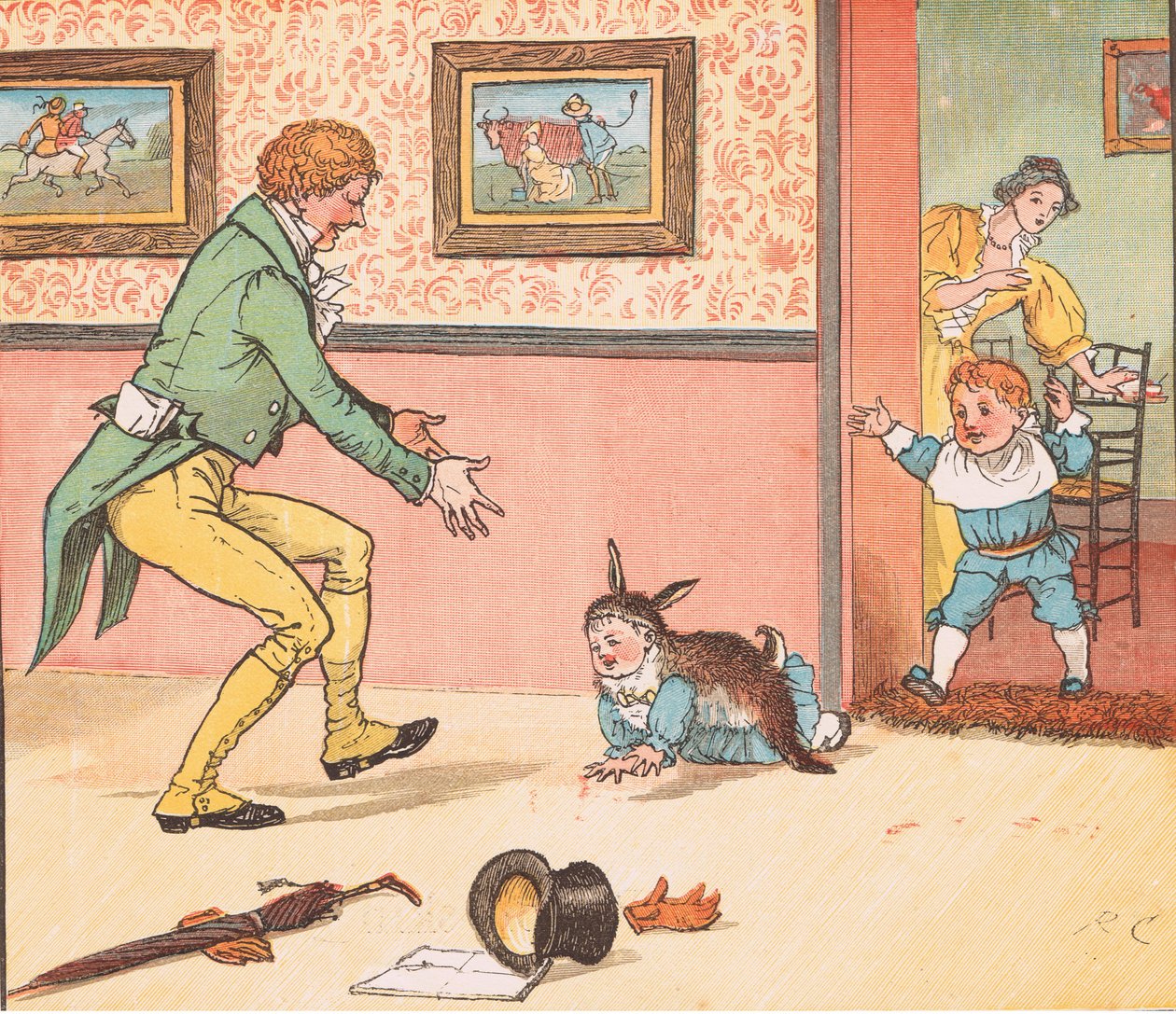 Åkte för att hämta ett kaninskinn av Randolph Caldecott