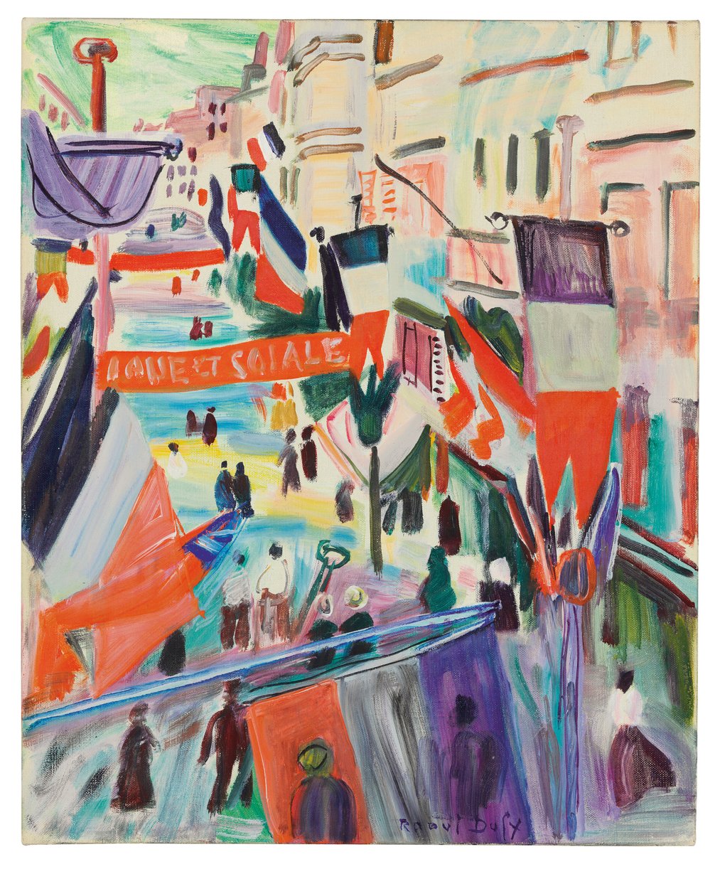 14 juli i Le Havre av Raoul Dufy