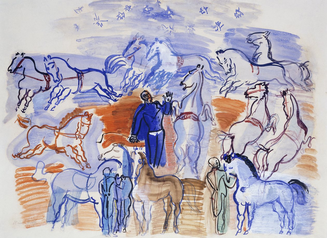 Cirkushästar; Hästar på cirkus av Raoul Dufy