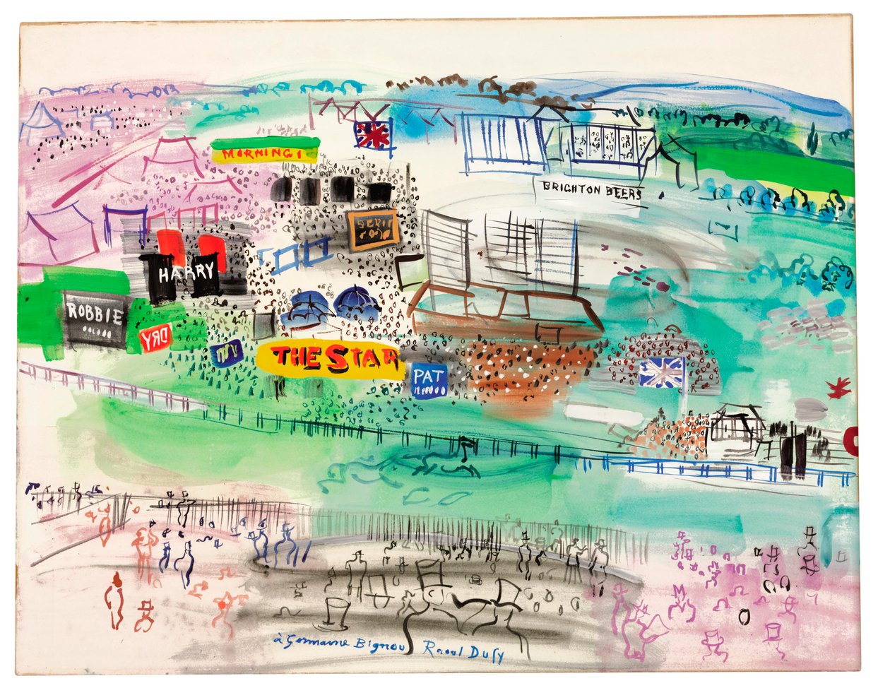 Epsom galoppbana av Raoul Dufy