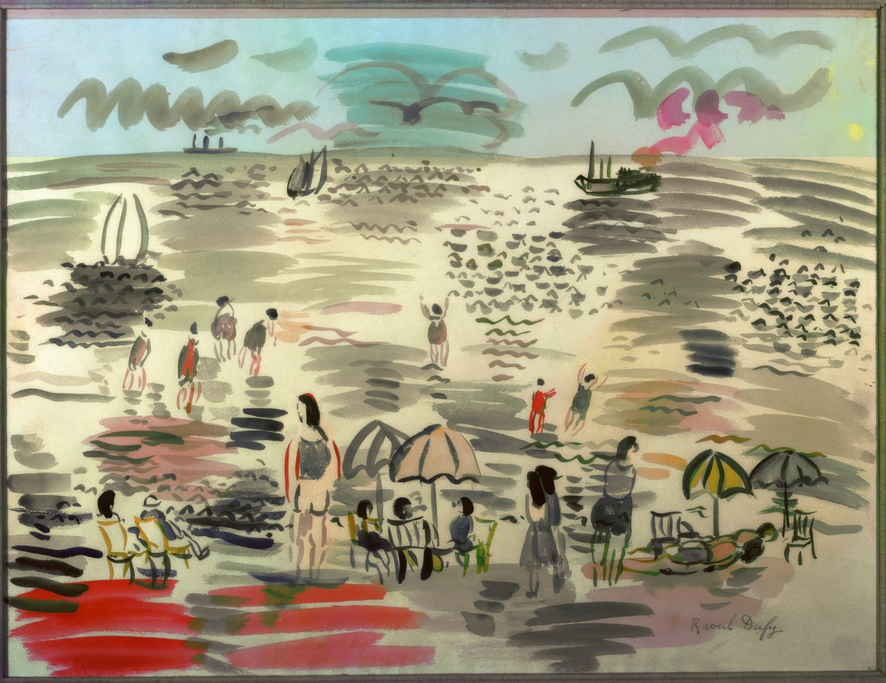 Stranden av Raoul Dufy