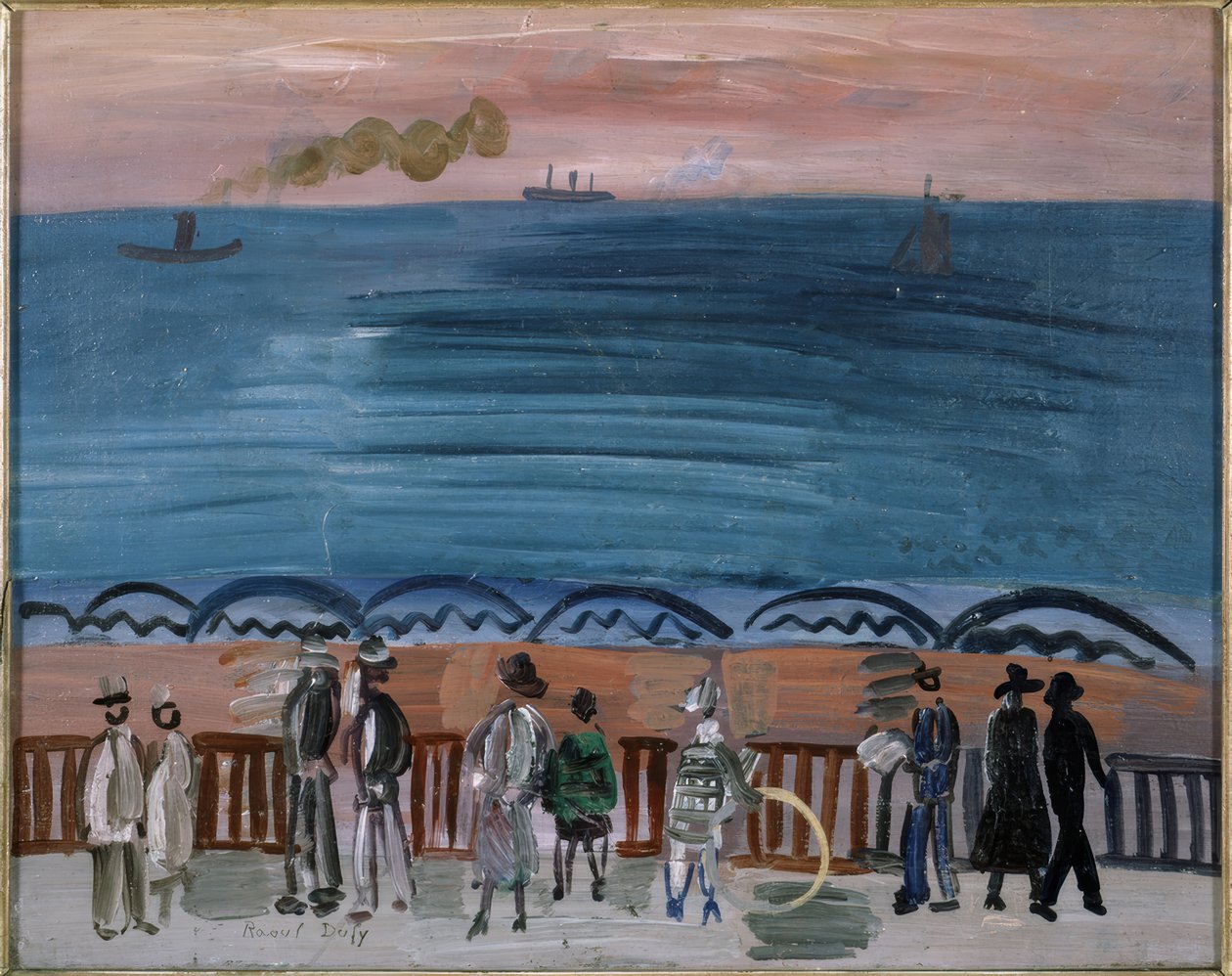 "Stranden vid Sainte-Adresse av Raoul Dufy