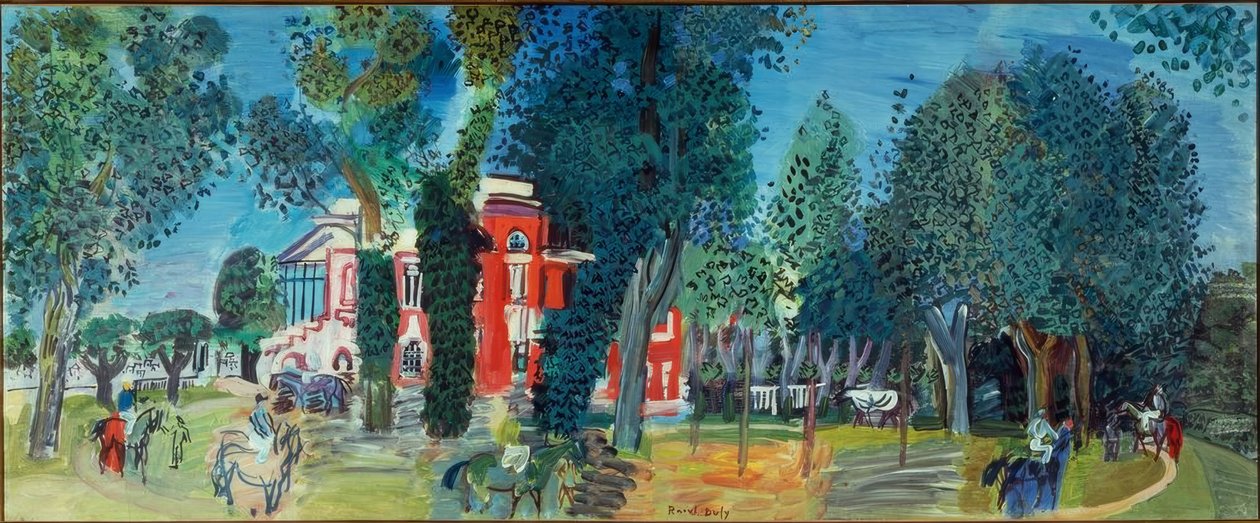 Paddock i Deauville av Raoul Dufy