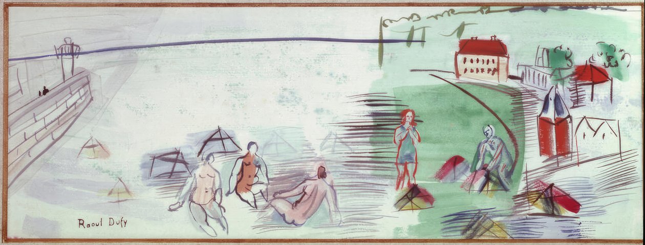 Stranden av Raoul Dufy
