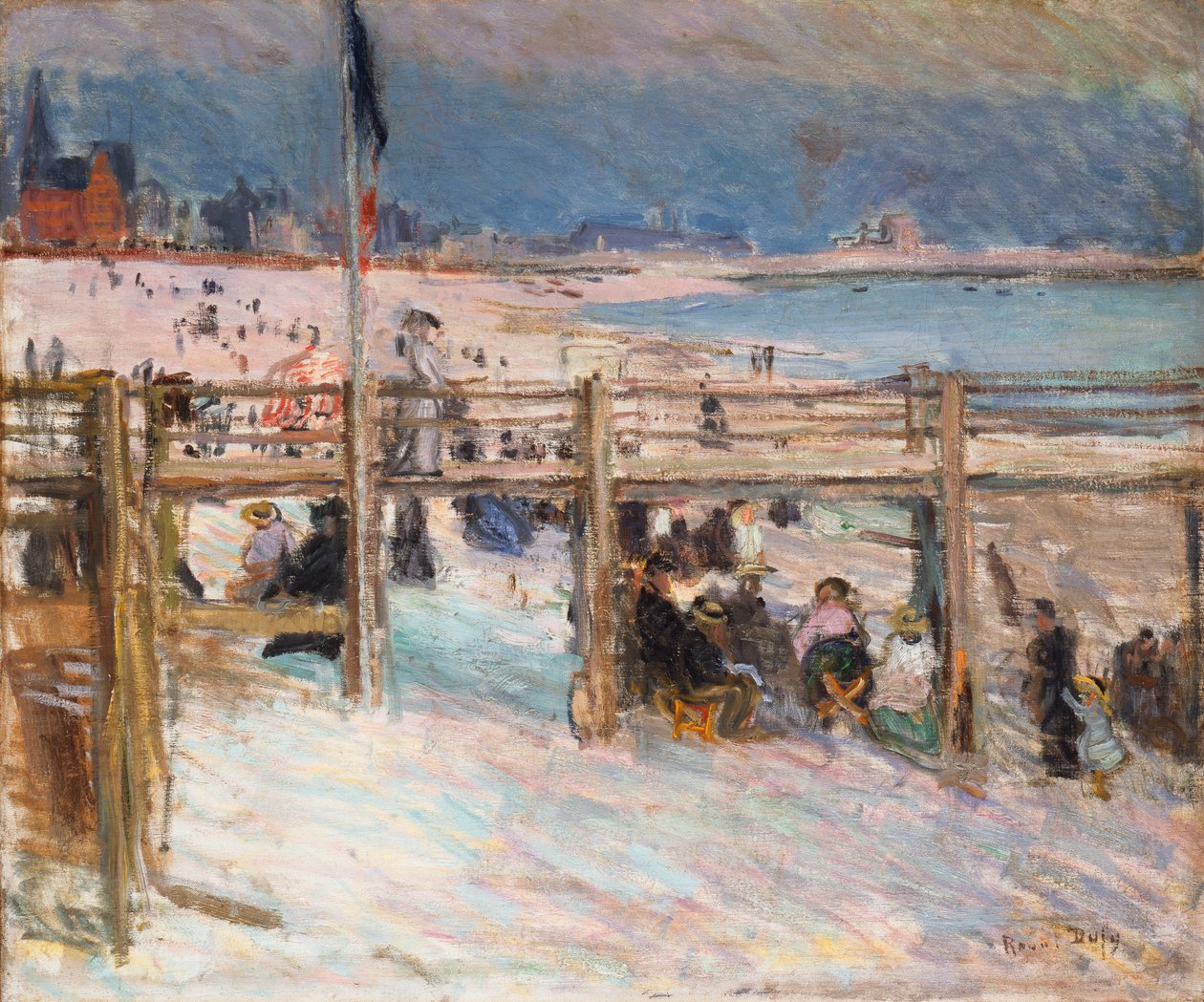 Stranden vid Sainte-Adresse av Raoul Dufy