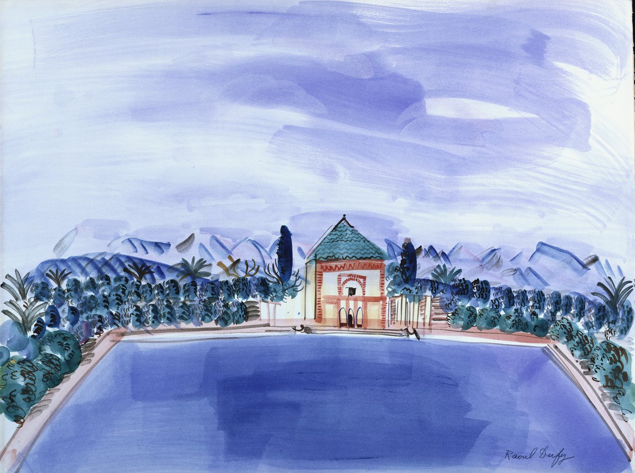 Poolen på Menara av Raoul Dufy