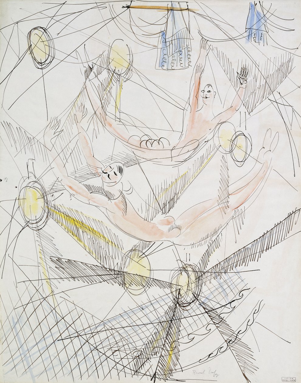 Trapezen; Les Trapezistes av Raoul Dufy