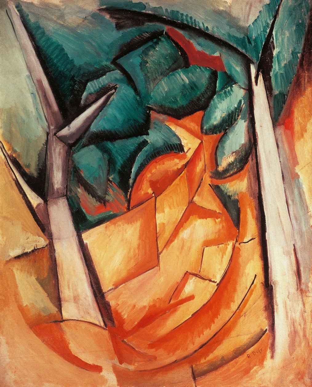 Träd vid Estaque av Raoul Dufy