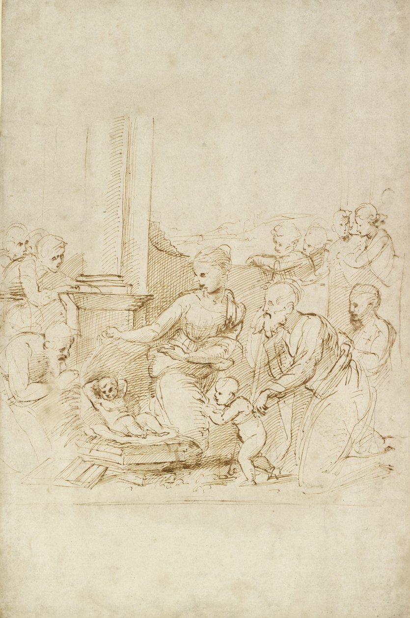 Herdarnas tillbedjan, WA1846.205 av Raffaello Sanzio Raphael