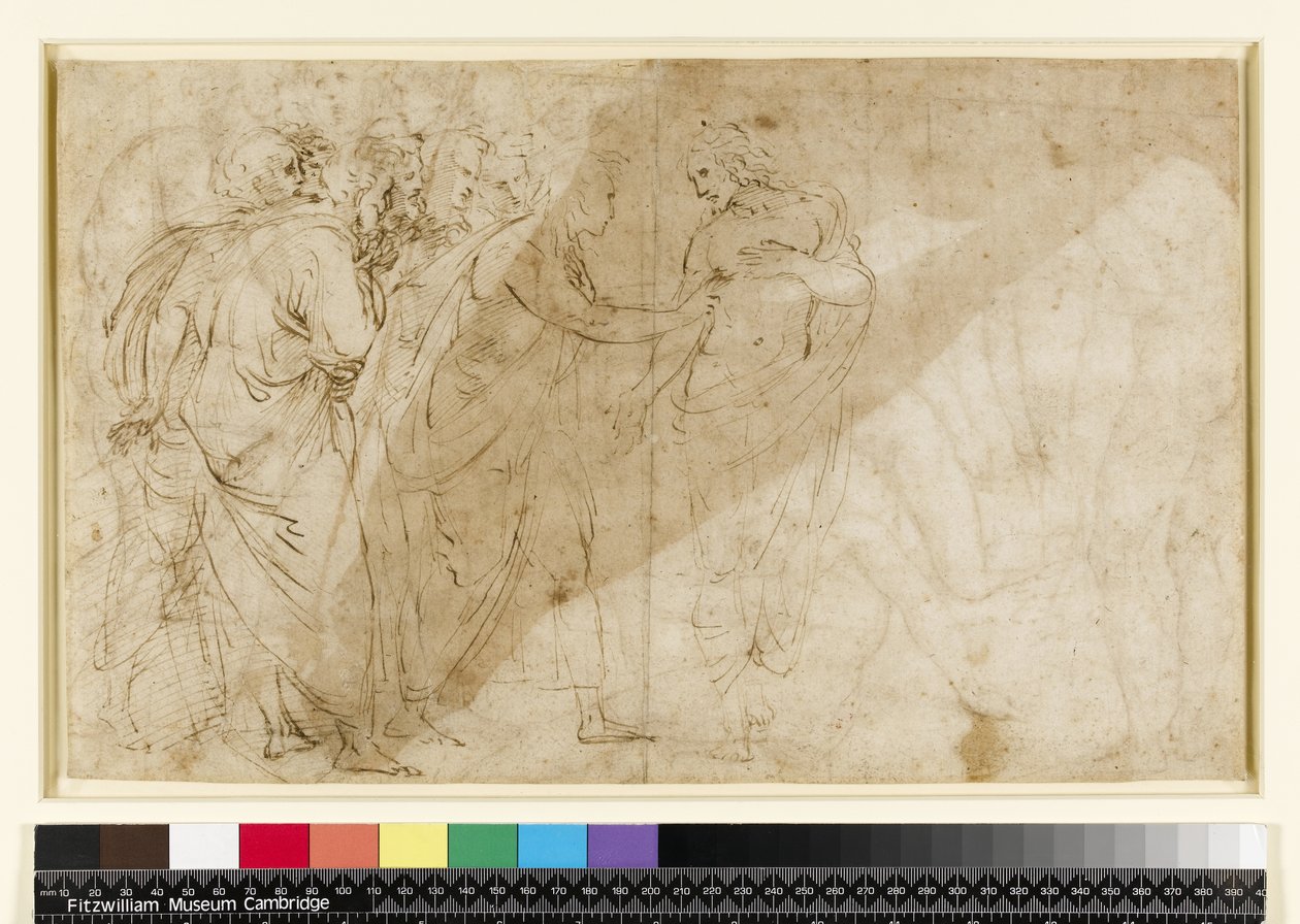 The Incredulity of St. Thomas, ca 1514 (baksidan av 3551547) av Raffaello Sanzio Raphael