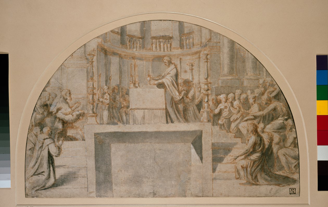 Den mirakulösa mässan i Bolsena av Raffaello Sanzio Raphael